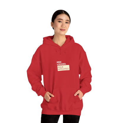 The "Risk Logged. Issue Mitigated" Hooded Sweatshirt