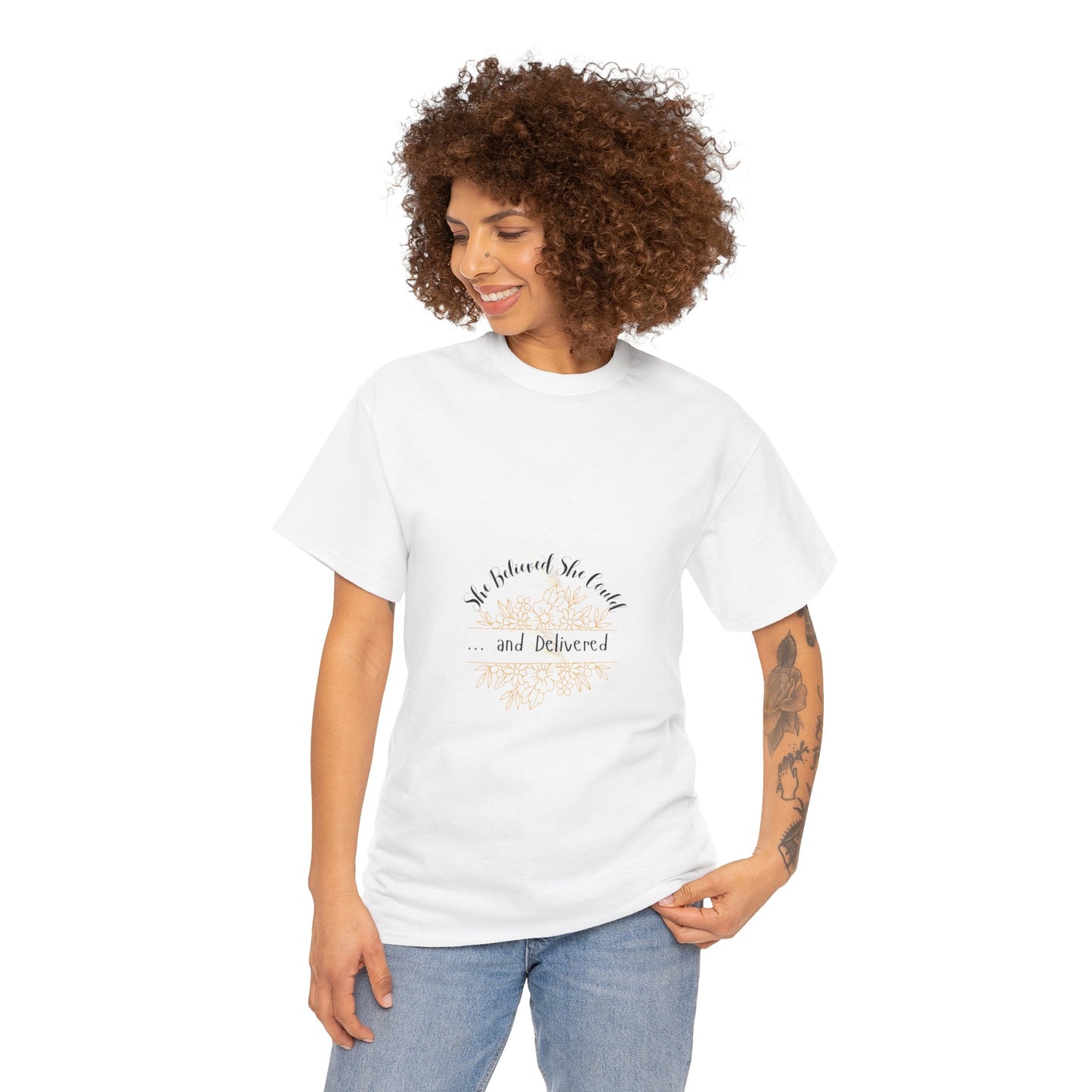 "She Believed She Could... and Delivered" T-Shirt